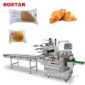 Croissant Burger Bread Pillow Pouch Fylling Packing Machine